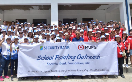 Security Bank, MUFG Commemorate Partnership Through School Painting Outreach