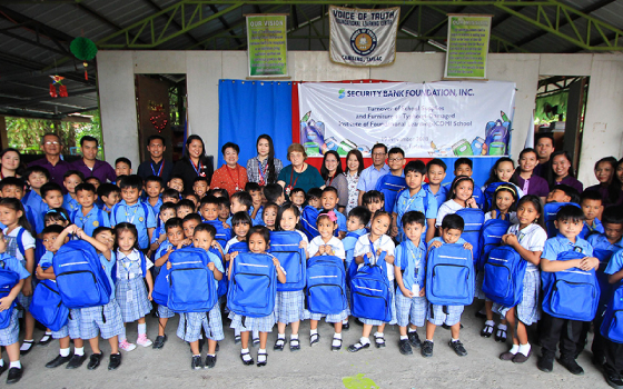 Security Bank Foundation Aids Typhoon-Damaged School in Tarlac